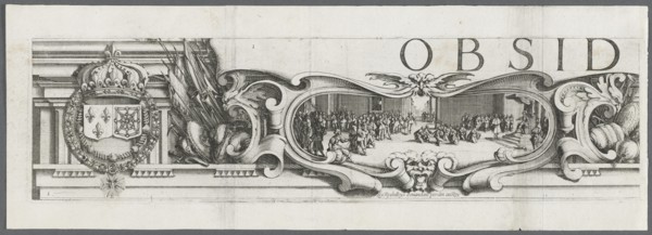 The Siege of La Rochelle: Plate 1, 1628-1630. Creator: Jacques Callot (French, 1592-1635); Abraham Bosse (French, 1602-1676), and.