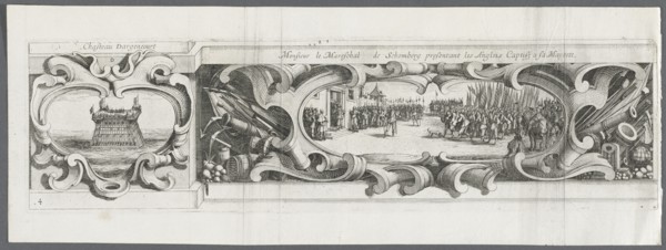 The Siege of La Rochelle: Plate 14, 1628-1630. Creator: Israël Henriet (French, c. 1590-1661); Abraham Bosse (French, 1602-1676), or.
