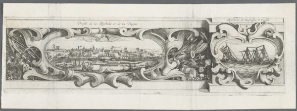 The Siege of La Rochelle: Plate 16, 1628-1630. Creator: Abraham Bosse (French, 1602-1676); Israël Henriet (French, c. 1590-1661), or.
