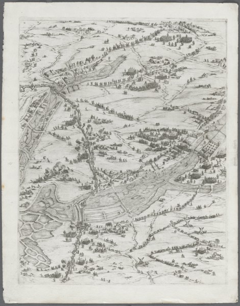 The Siege of La Rochelle: Plate 7, 1628-1630. Creator: Jacques Callot (French, 1592-1635).