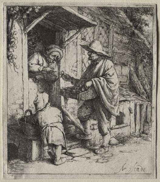 The Spectacle Seller. Creator: Adriaen van Ostade (Dutch, 1610-1684).