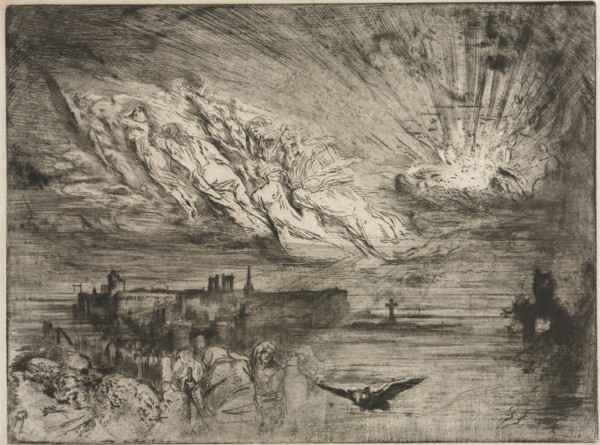 The Spirits from the Cities of the Dead, 1885. Creator: Félix Hilaire Buhot (French, 1847-1898).