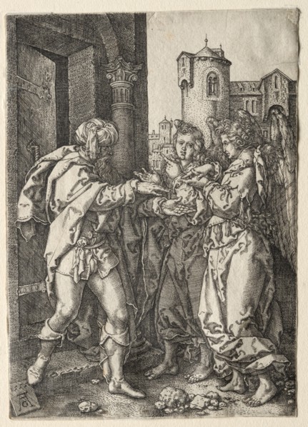 The Story of Lot, 1555. Creator: Heinrich Aldegrever (German, 1502-1555/61).