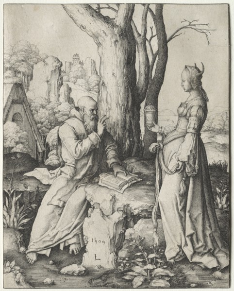 The Temptation of St. Anthony, 1509. Creator: Lucas van Leyden (Dutch, 1494-1533).
