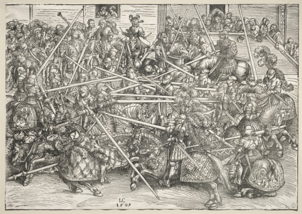 The Tournament with lances, 1509. Creator: Lucas Cranach (German, 1472-1553).