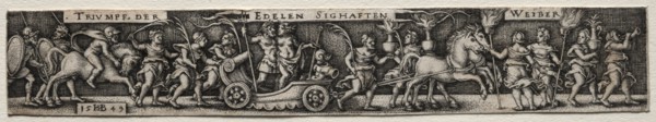The Triumph of Women, 1549. Creator: Hans Sebald Beham (German, 1500-1550).