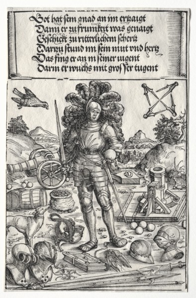 The Triumphal Arch of Maximilian I: Emperor Maximilian as Patron of Improvements..., 1515-17. Creator: Wolf Traut (German, c. 1486-1520).