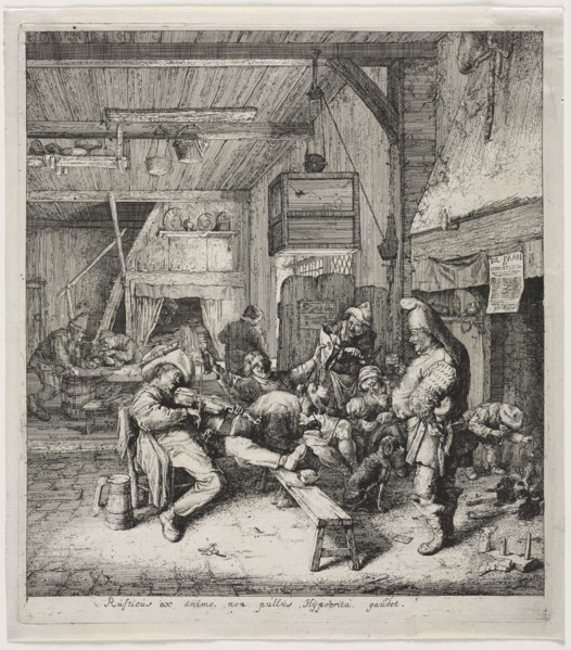 The Violinist Seated. Creator: Cornelis Dusart (Dutch, 1660-1704).