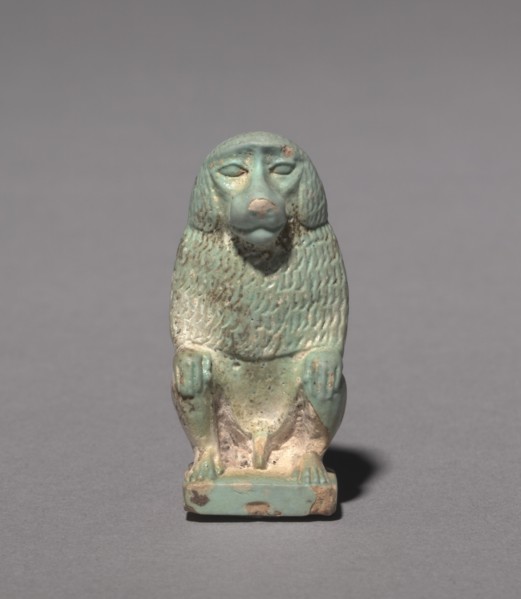 Thoth as Baboon, 664-305 BC. Creator: Unknown.