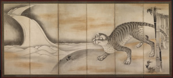 Tiger, early to mid-1600s. Creator: Soga Nichokuan (Japanese), attributed to.