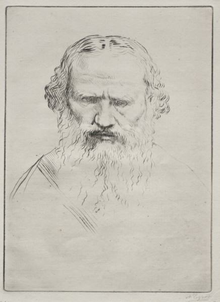 Tolstoi. Creator: Alphonse Legros (French, 1837-1911).