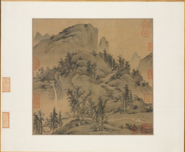 Travelers in Autumn Mountains, 1st half 1300s. Creator: Sheng Mou (Chinese, active c. 1310-1350).