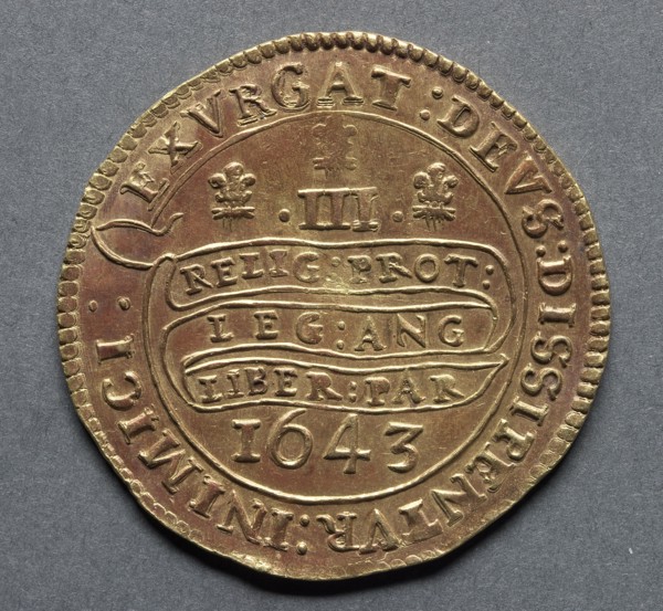 Triple Unite (reverse), 1643. Creator: Unknown.