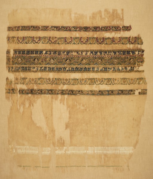 Turban or shawl end with tiraz and gold, 1094. Creator: Unknown.