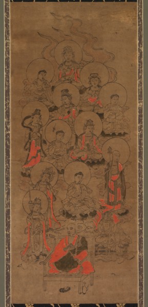 Twelve Buddhas and Kobo Daishi (Jusanbutsu), late 17th century. Creator: Unknown.