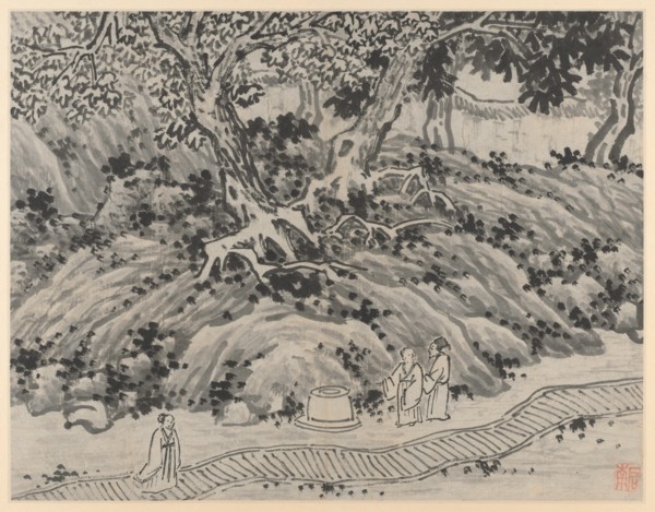 Twelve Views of Tiger Hill, Suchou: The Fool's Spring, after 1490. Creator: Shen Zhou (Chinese, 1427-1509).