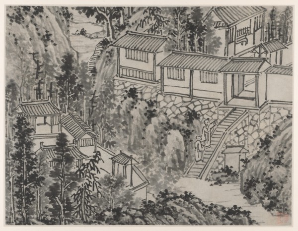 Twelve Views of Tiger Hill, Suzhou: The Pine Retreat, after 1490. Creator: Shen Zhou (Chinese, 1427-1509).