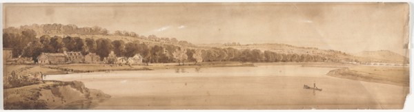 Twenty Views of Paris and Environs: View of St. Cloud and Mount Calvary..., 1802. Creator: Thomas Girtin (British, 1775-1802).