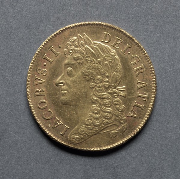 Two Guineas (obverse), 1687. Creator: Unknown.