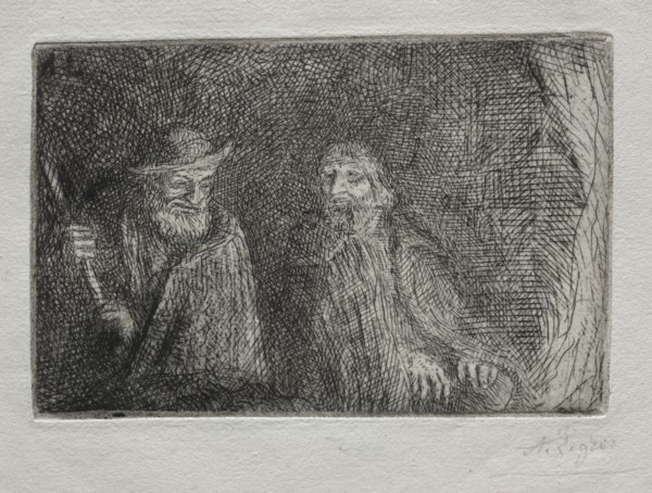 Two Shepherds (Les Deux Bergers). Creator: Alphonse Legros (French, 1837-1911).