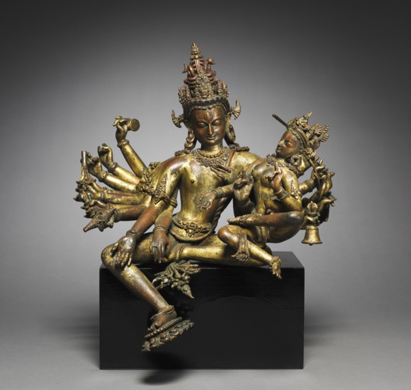 Uma-Maheshvara, 1300s. Creator: Unknown.