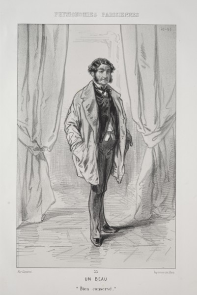 Un Beau. Creator: Paul Gavarni (French, 1804-1866).