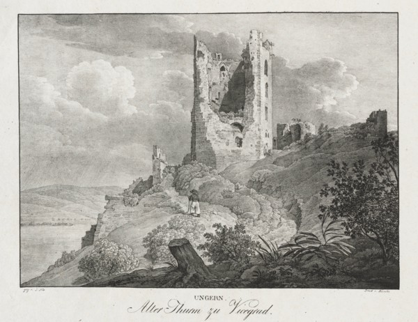 Ungern, Alter Thurn zu Vicegrad. Creator: Jakob Alt (Austrian, 1789-1872).