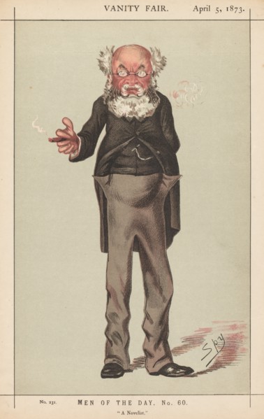 Vanity Fair: Men of the Day, No. 60, "A Novelist", 1873. Creator: Leslie Matthew (Spy) Ward (British, 1851-1922).