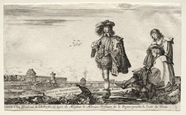 Various Figures and Landscapes, 1649. Creator: Stefano Della Bella (Italian, 1610-1664).
