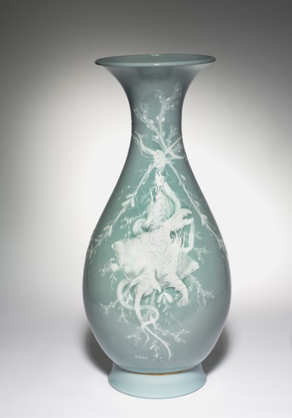 Vase Bertin, c. 1855. Creator: Jules-Constant Peyre (French, 1811-); Léopold Jules Gély (French); Sèvres Porcelain Manufactory (French, est. 1740).