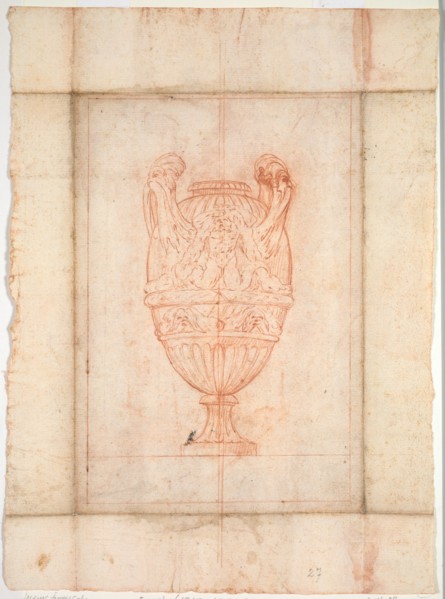 Vase Design for Suite of Vases: Plate 27, 1746. Creator: Jacques François Saly (French, 1717-1776).