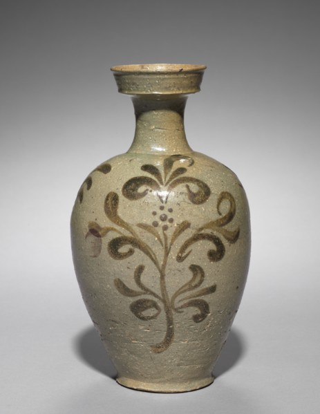 Vase with Floral Design, 1100s. Creator: Unknown.
