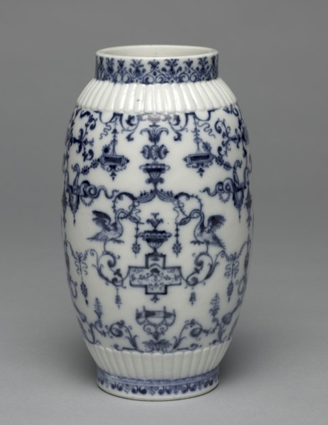 Vase, c. 1695- 1700. Creator: Saint Cloud Porcelain Factory (French).