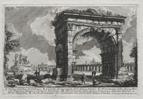 Veduta dellArco di Gallieno. Creator: Giovanni Battista Piranesi (Italian, 1720-1778).