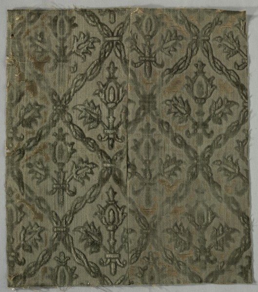 Velvet Fragment, 1650-1699. Creator: Unknown.