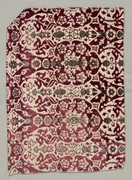 Velvet Textile, second half of the 15th century. Creator: Unknown.