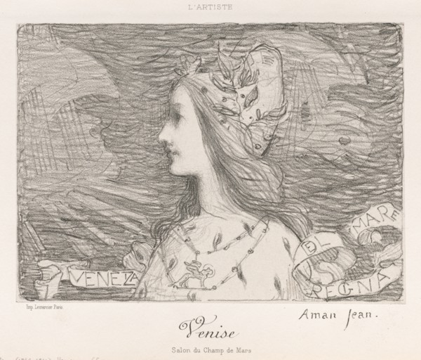 Venice , 1892. Creator: Edmond François Aman-Jean (French, 1858-1936); Lemercier.