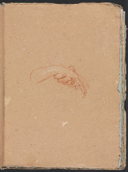 Verona Sketchbook: Study of hands (page 23), 1760. Creator: Francesco Lorenzi (Italian, 1723-1787).