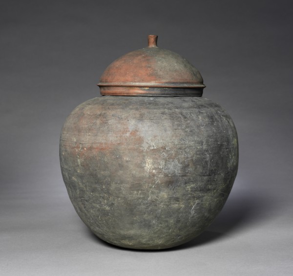 Vessel with Knobbed Lid, 676-935. Creator: Unknown.