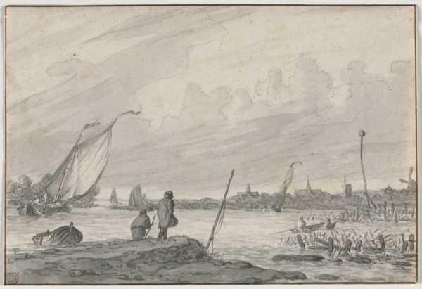 View of Alkmaar with Boats, 1600s. Creator: Unknown.