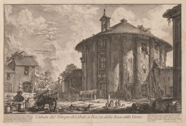 Views of Rome: The Temple of Portunus (?), 1758. Creator: Giovanni Battista Piranesi (Italian, 1720-1778).