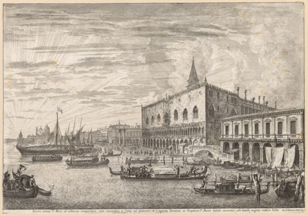 Views of Venice: The Molo and S. M. Della Salute, 1741. Creator: Michele Marieschi (Italian, 1710-1743).