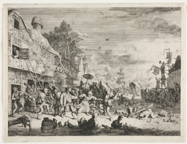 Village Fête. Creator: Cornelis Dusart (Dutch, 1660-1704).