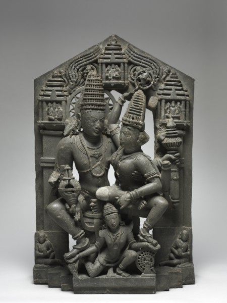 Vishnu and Shri Supported by Garuda, 1000s-1100s. Creator: Unknown.
