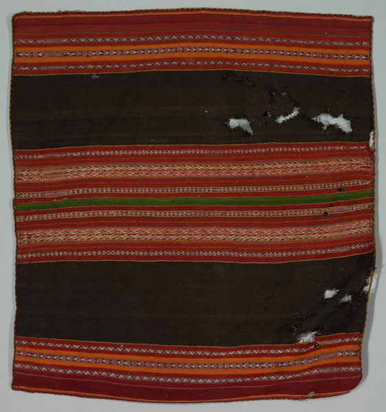 Warp Patterned Cloth, late 1800s. Creator: Unknown.