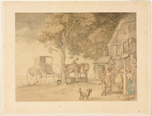 Watering Horses. Creator: Thomas Rowlandson (British, 1756-1827).
