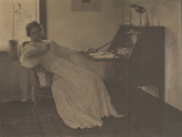 What Shall I Say?, 1896. Creator: Clarence H. White (American, 1871-1925).