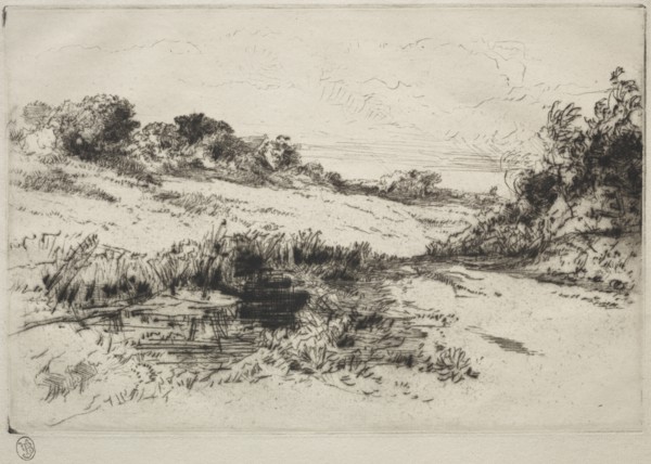 Windmill Hill, No. 1, c. 1877 and later. Creator: Francis Seymour Haden (British, 1818-1910).