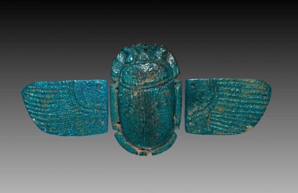 Winged Pectoral Scarab, 664-525 BC. Creator: Unknown.