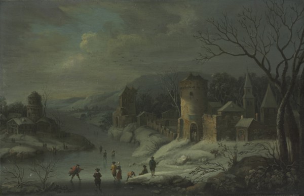 Winter Landscape, c. 1680-1718. Creator: Jan Griffier (Dutch, 1648-1718), attributed to.